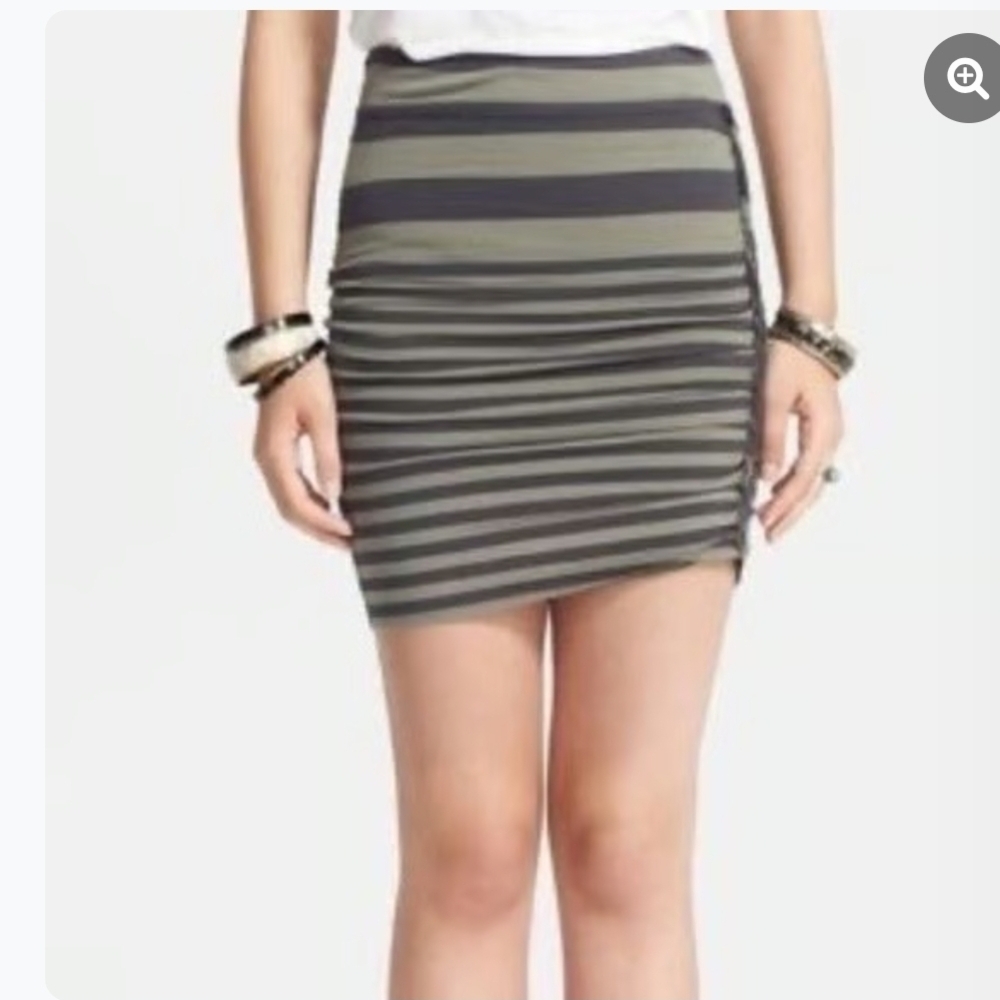 Free People Lots O Knots Striped Mini Skirt